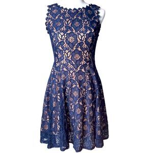 Jodi Kristopher Lined Full Lace Sleeveless Dress